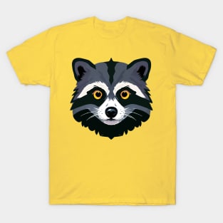 Adorable Raccoon Comic Cameo T-Shirt